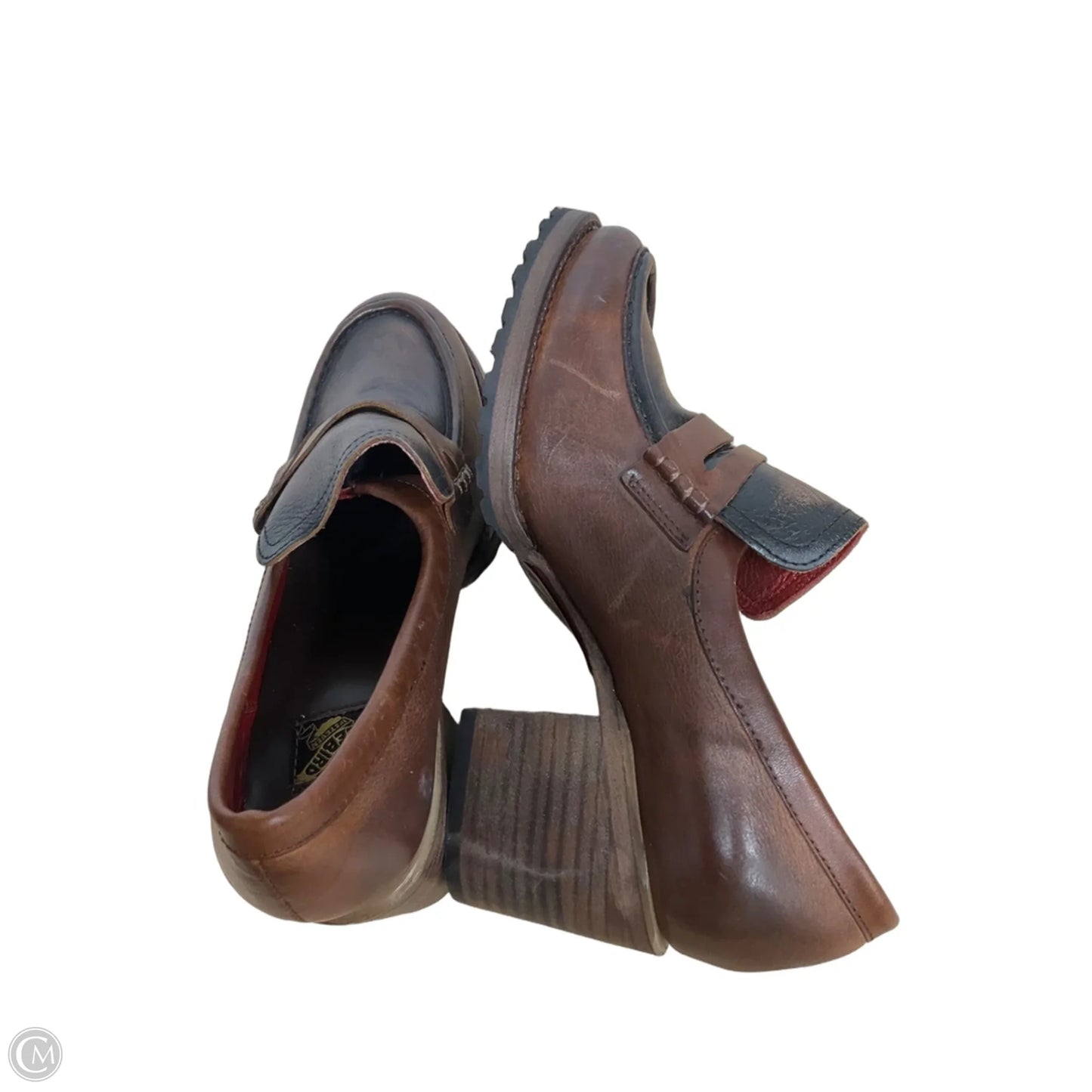Shoes Heels Block By Freebird In Brown, Size: 10
