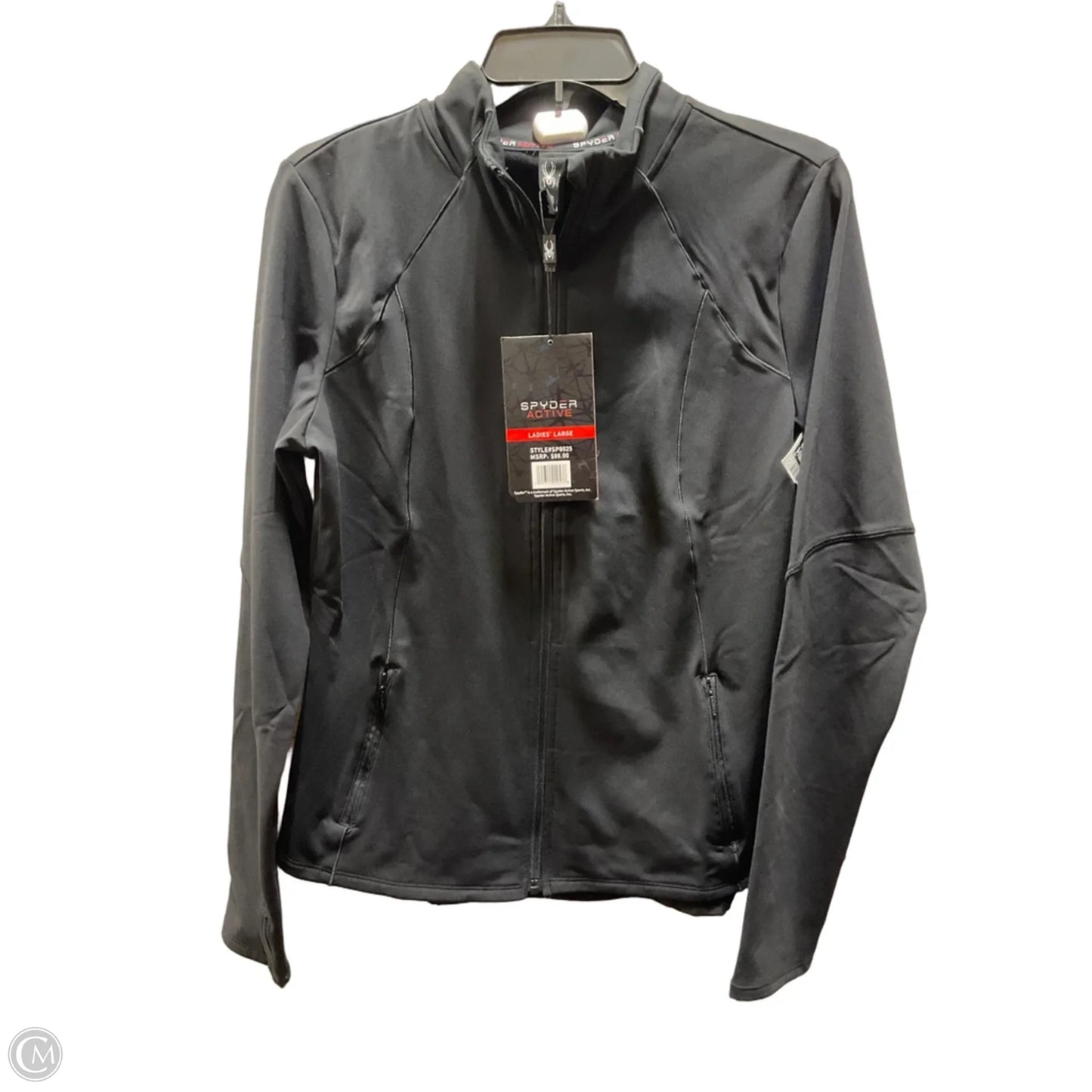 Athletic Jacket By Spyder In Black, Size: L