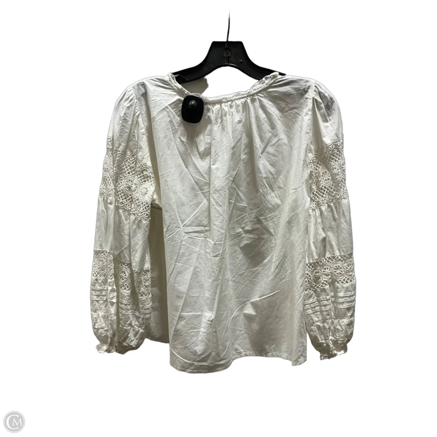 Top Long Sleeve By Velvet By Graham & Spencer In Cream, Size: Xs