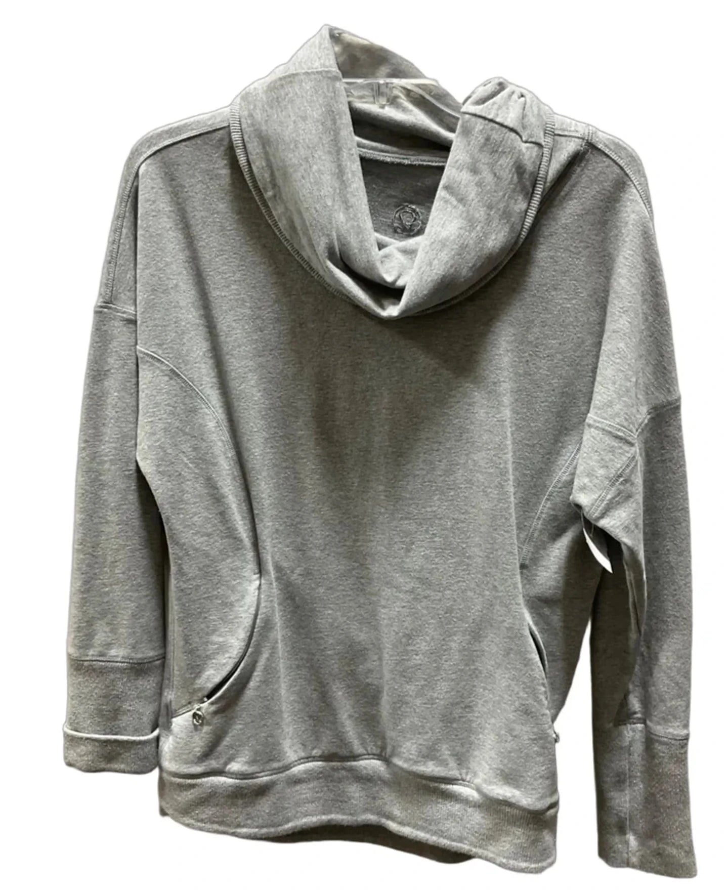 Athletic Sweatshirt Hoodie By Lululemon In Grey, Size: S
