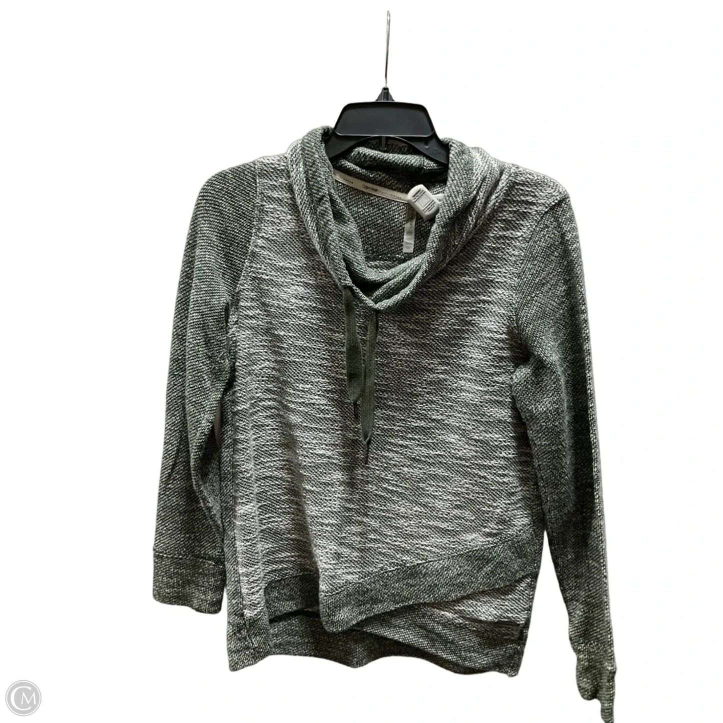 Sweatshirt Collar By Calvin Klein In Green, Size: S