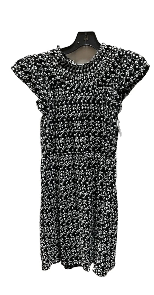 Dress Casual Midi By Loft In Black & White, Size: S