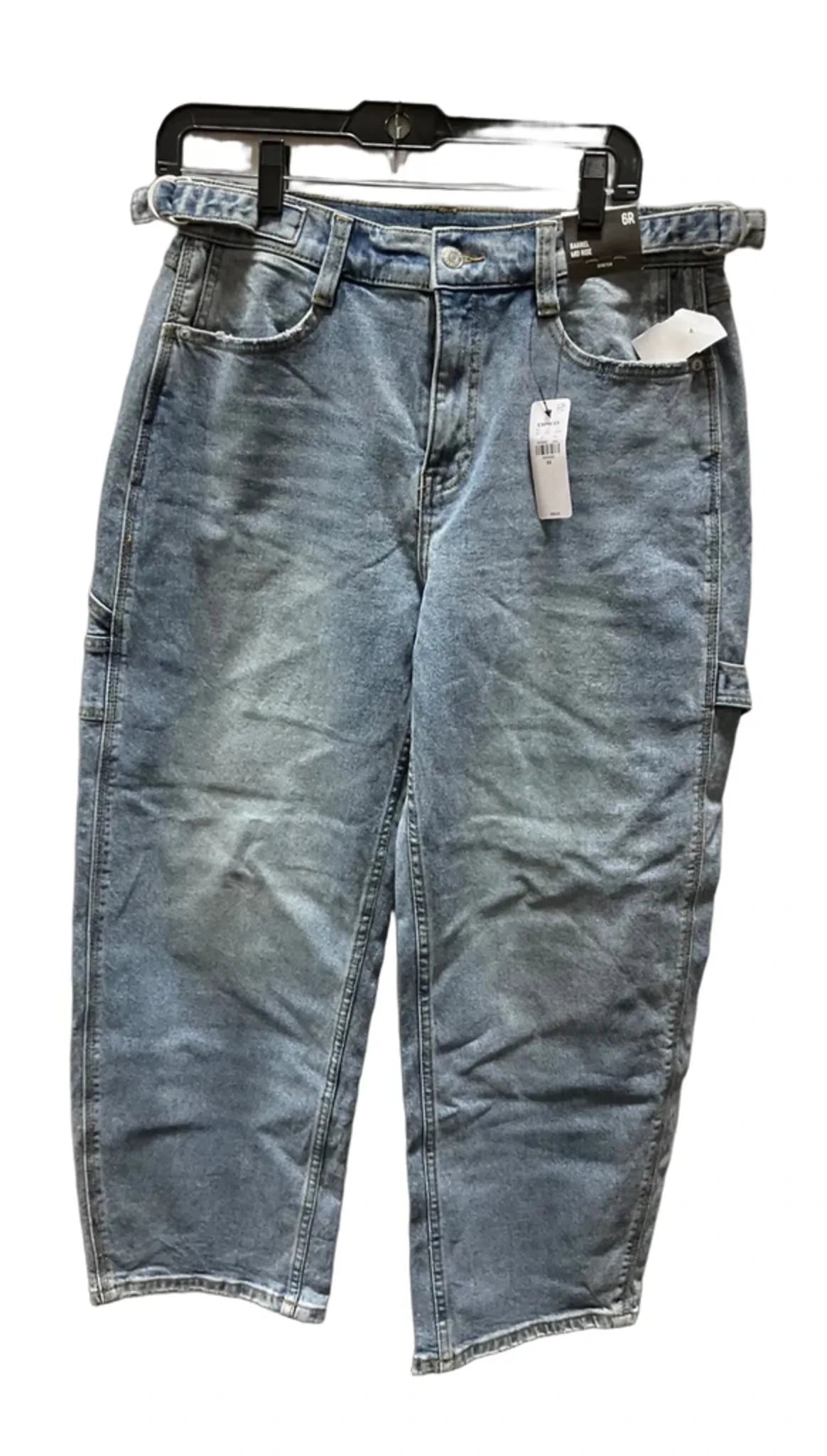 Jeans Wide Leg By Express In Blue, Size: 6