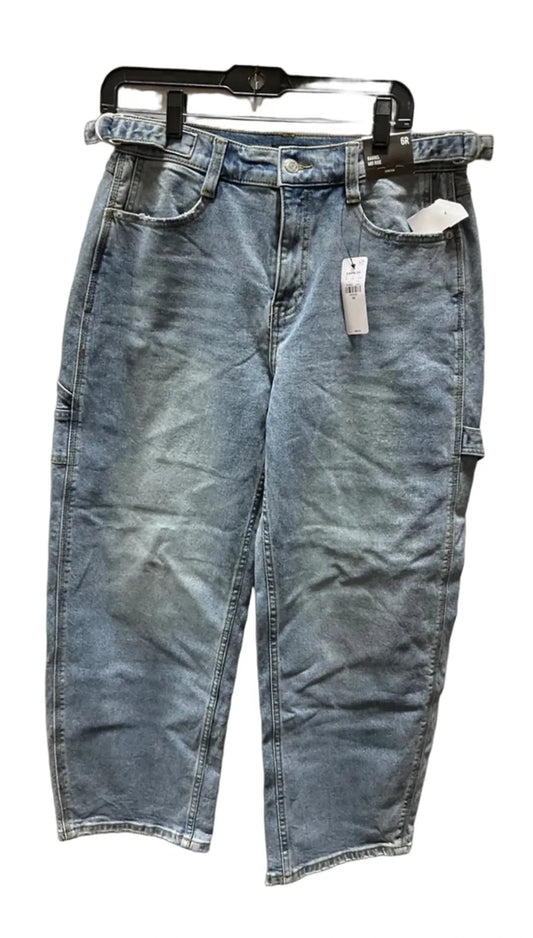 Jeans Wide Leg By Express In Blue, Size: 6