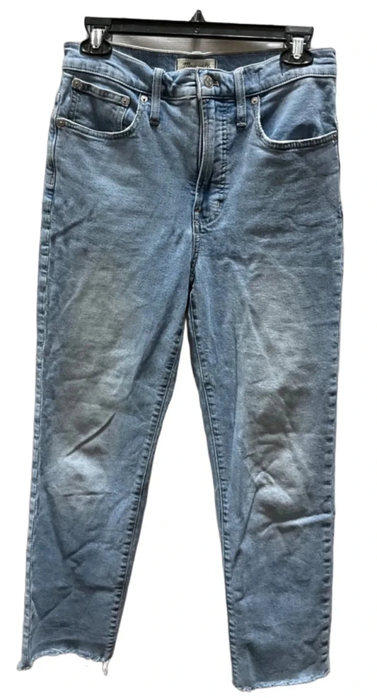 Jeans Straight By Madewell In Blue, Size: 4