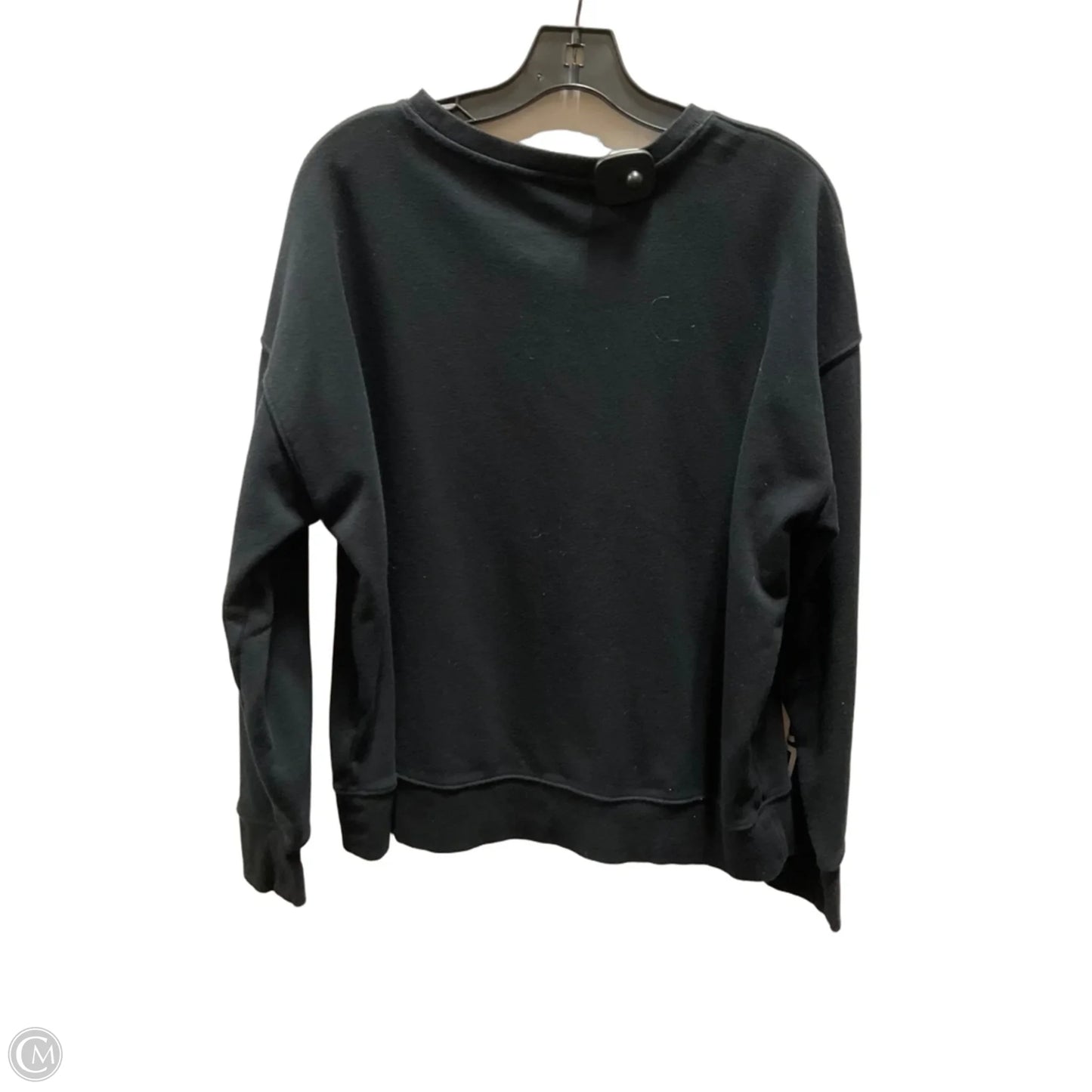 Sweatshirt Crewneck By Lauren By Ralph Lauren In Black, Size: Xl