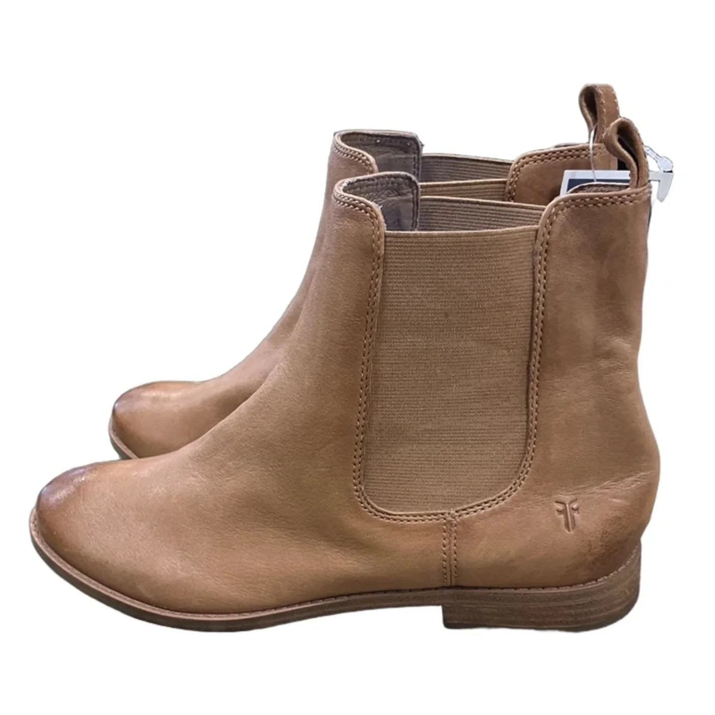 Boots Leather By Frye In Tan, Size: 8.5