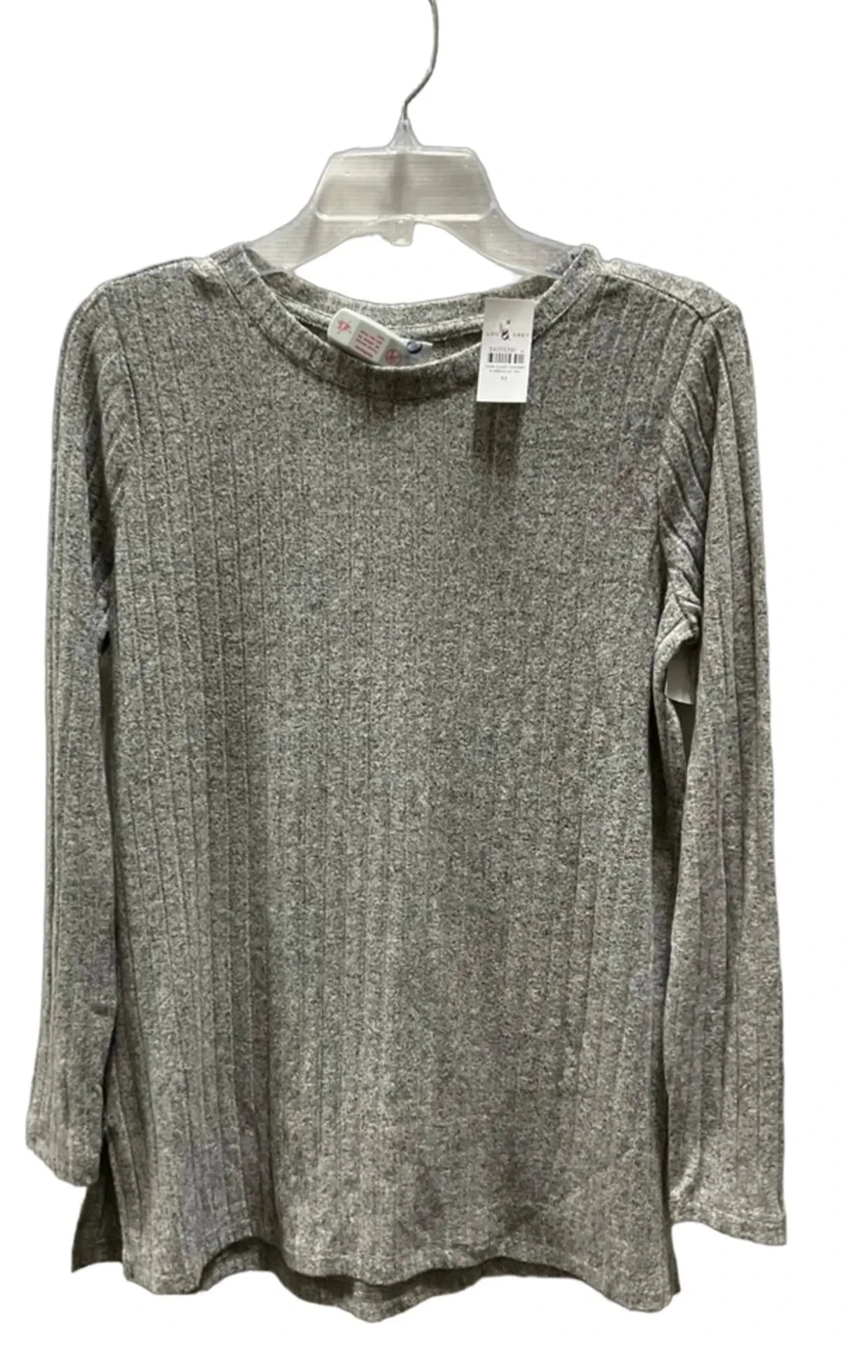 Top Long Sleeve By Lou And Grey In Grey, Size: M