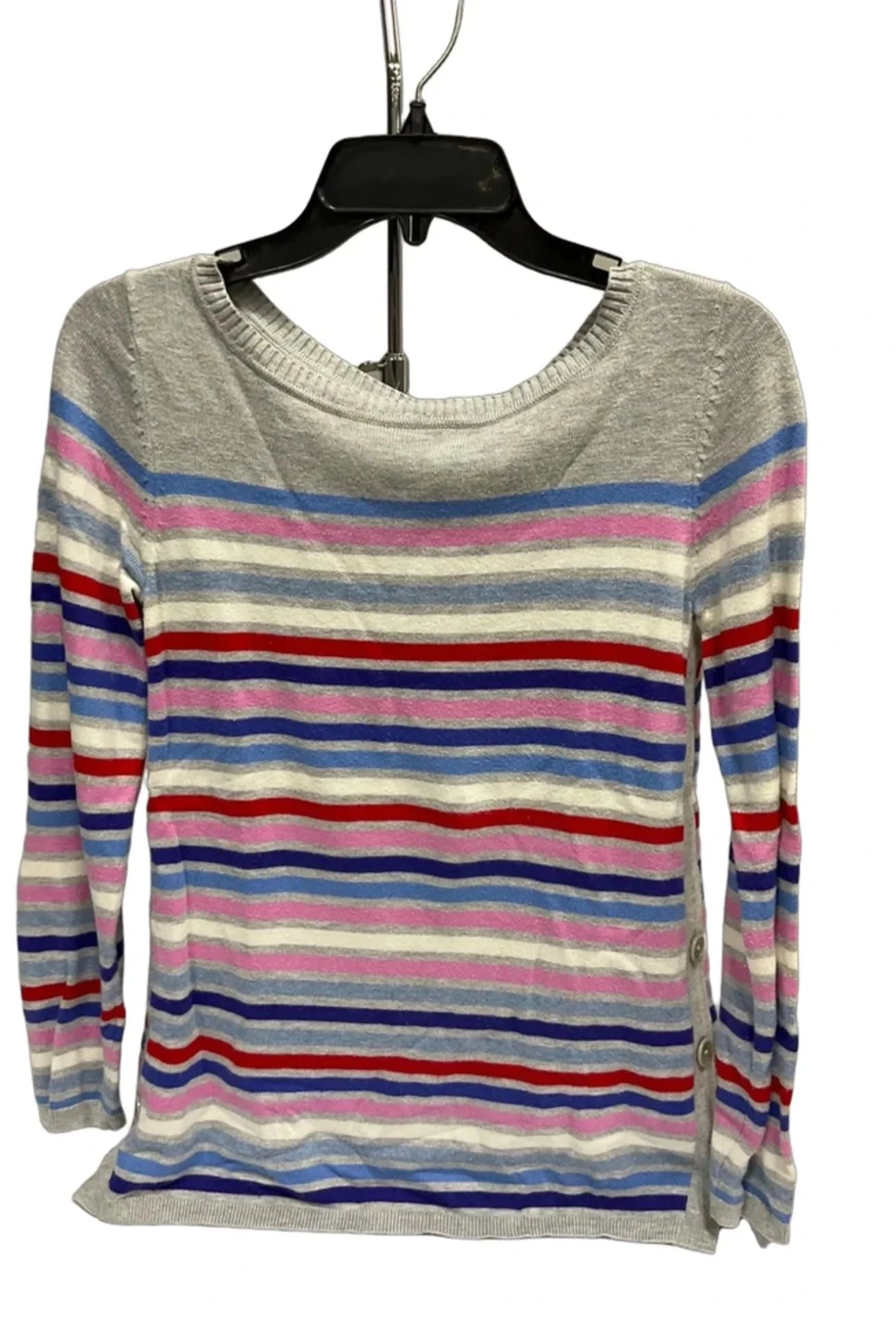 Top Long Sleeve Basic By Talbots In Striped Pattern, Size: Xs
