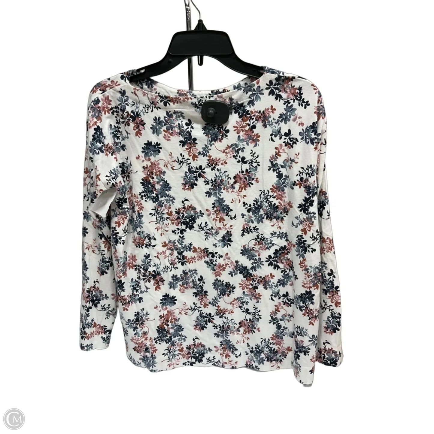 Top Long Sleeve By J. Jill In Floral Print, Size: Xs