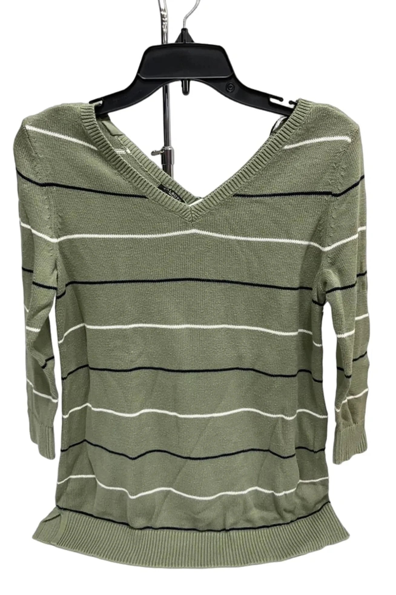 Top 3/4 Sleeve By Talbots In Green, Size: Xs