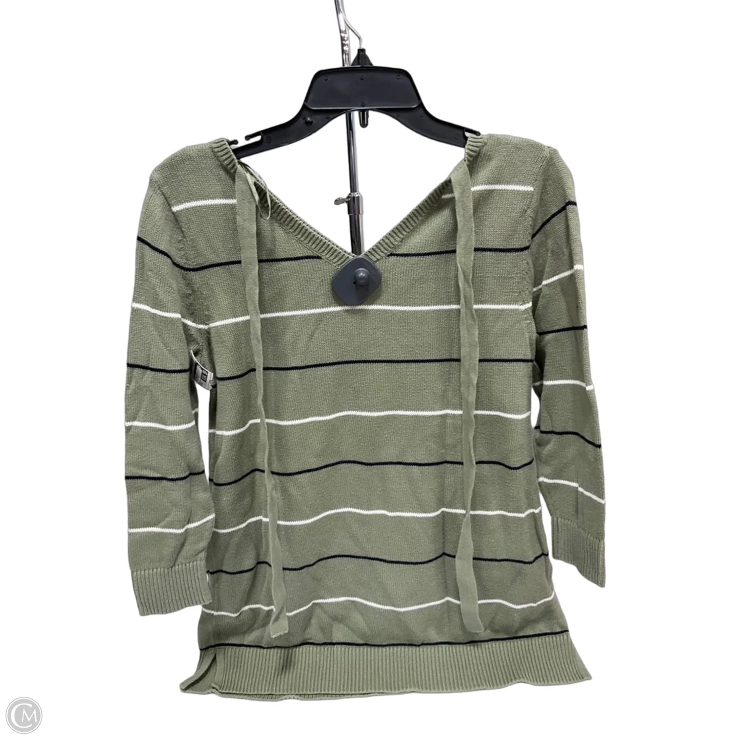 Top 3/4 Sleeve By Talbots In Green, Size: Xs