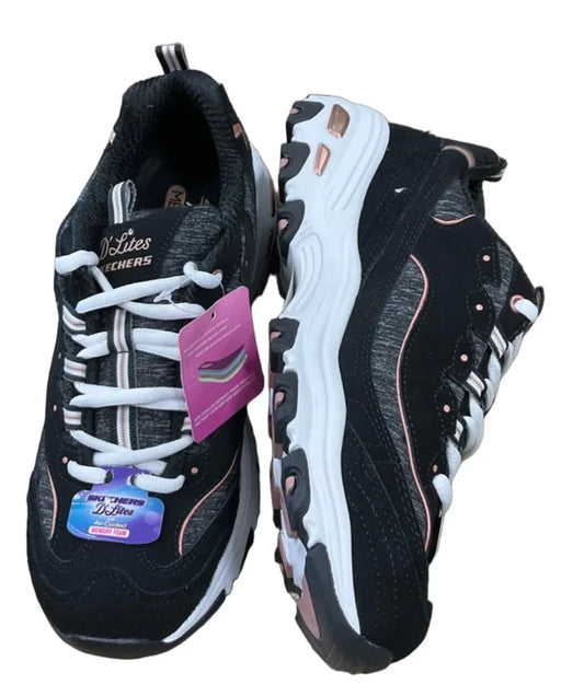 Shoes Athletic By Skechers In Black, Size: 8