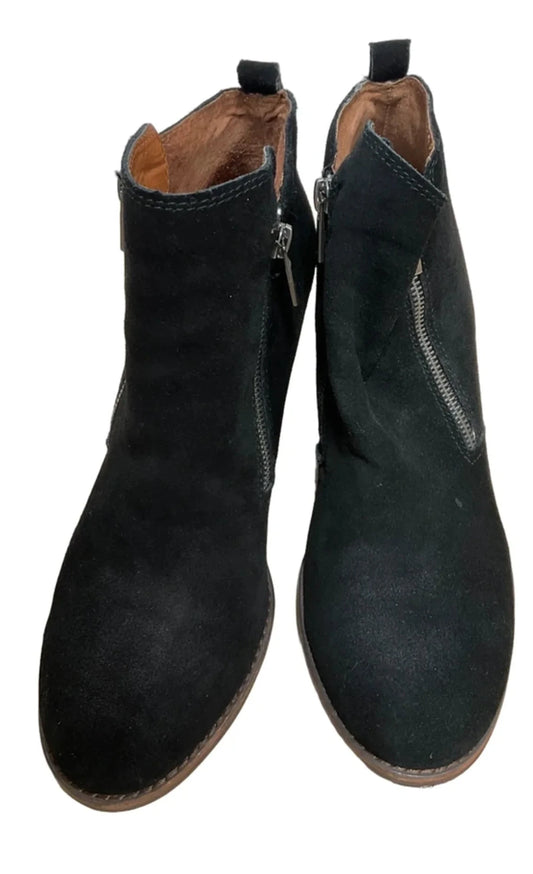 Boots Ankle Heels By Lucky Brand In Black, Size: 10