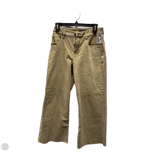 Jeans Wide Leg By Kut In Tan, Size: 0
