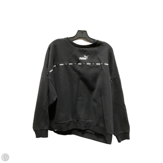 Athletic Sweatshirt Collar By Puma In Black, Size: Xxl