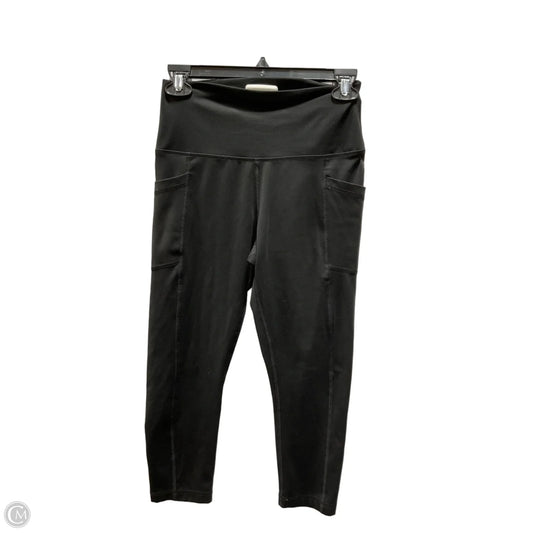 Athletic Capris By 90 Degrees By Reflex In Black, Size: M
