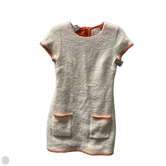 Dress Casual Midi By Sail To Sable In Orange & White, Size: 0