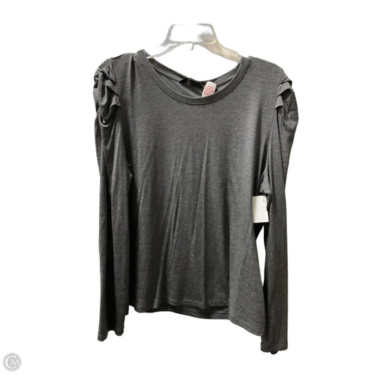 Top Long Sleeve Basic By Banana Republic In Grey, Size: Xl