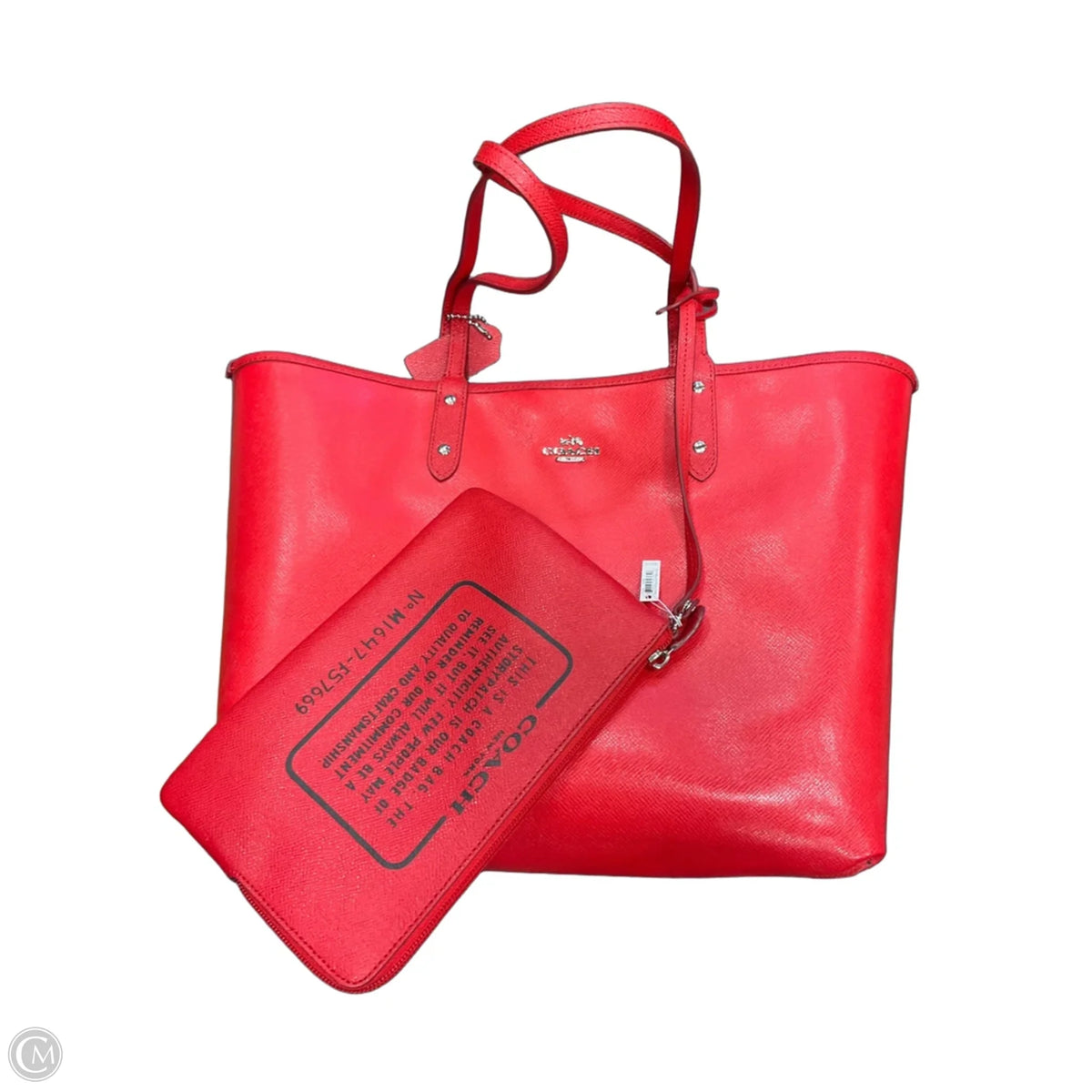Tote Designer By Coach, Size: Large