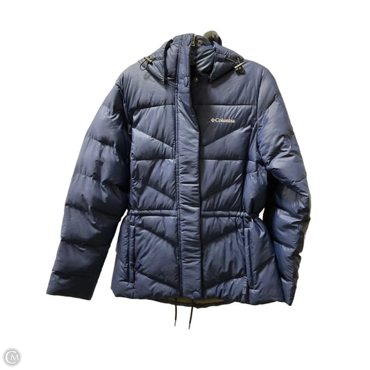 Coat Puffer & Quilted By Columbia In Blue, Size: M