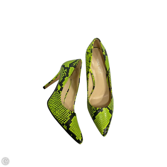 Shoes Heels Stiletto By Nine West Apparel In Green, Size: 8.5