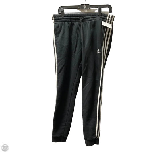 Athletic Pants By Adidas In Black & White, Size: L