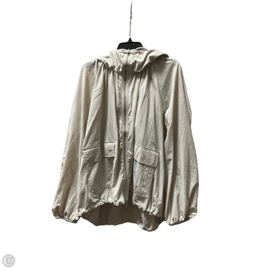 Jacket Windbreaker By Flx In Beige, Size: Xxl