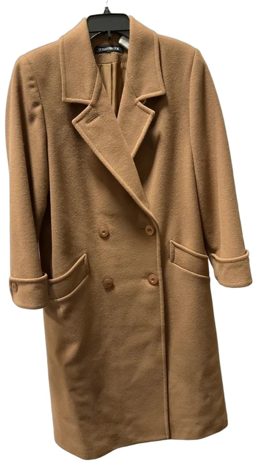 Coat Wool By Cmc In Tan, Size: M