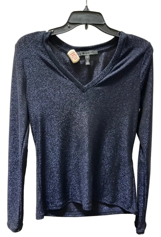 Top Long Sleeve By White House Black Market In Blue, Size: S