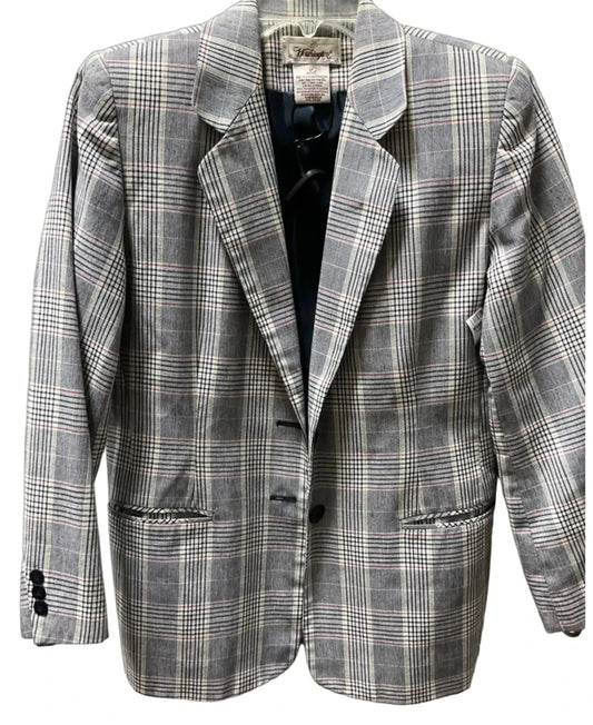 Blazer By Worthington In Plaid Pattern, Size: 6