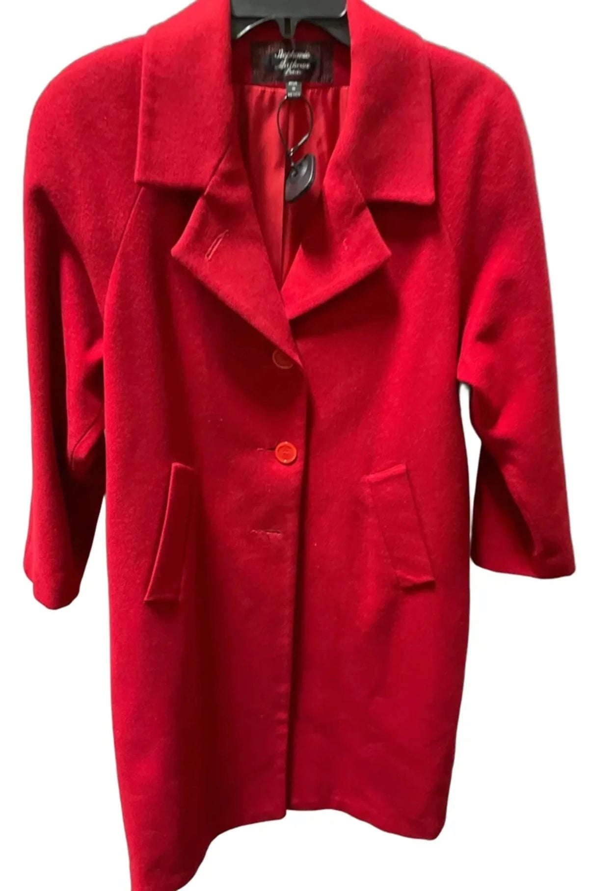 Coat Wool By Cmf In Red, Size: M