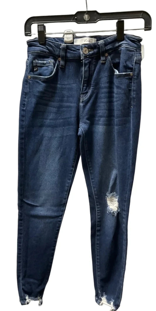Jeans Skinny By Kancan In Blue, Size: 4