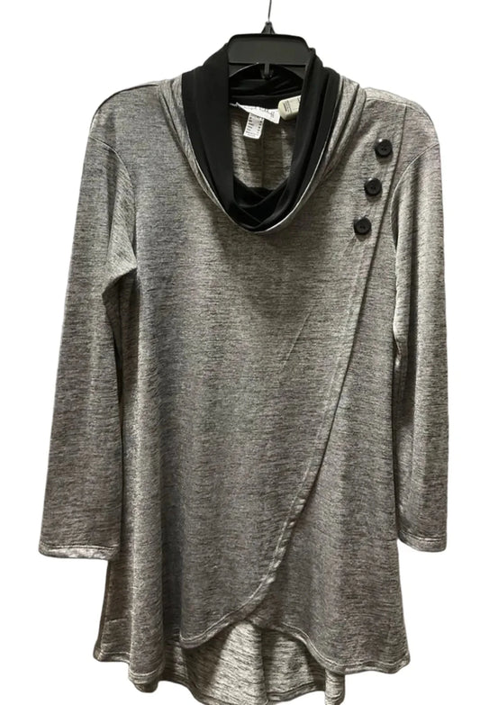 Top Long Sleeve By Joseph Ribkoff In Grey, Size: 8