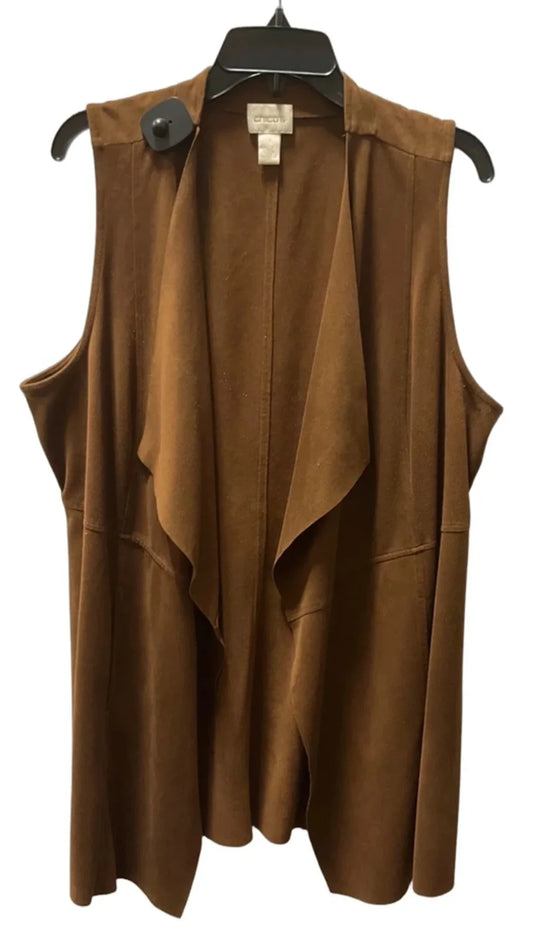 Vest Other By Chicos In Tan, Size: L