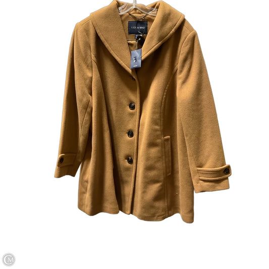 Coat Wool By Lands End In Tan, Size: 22