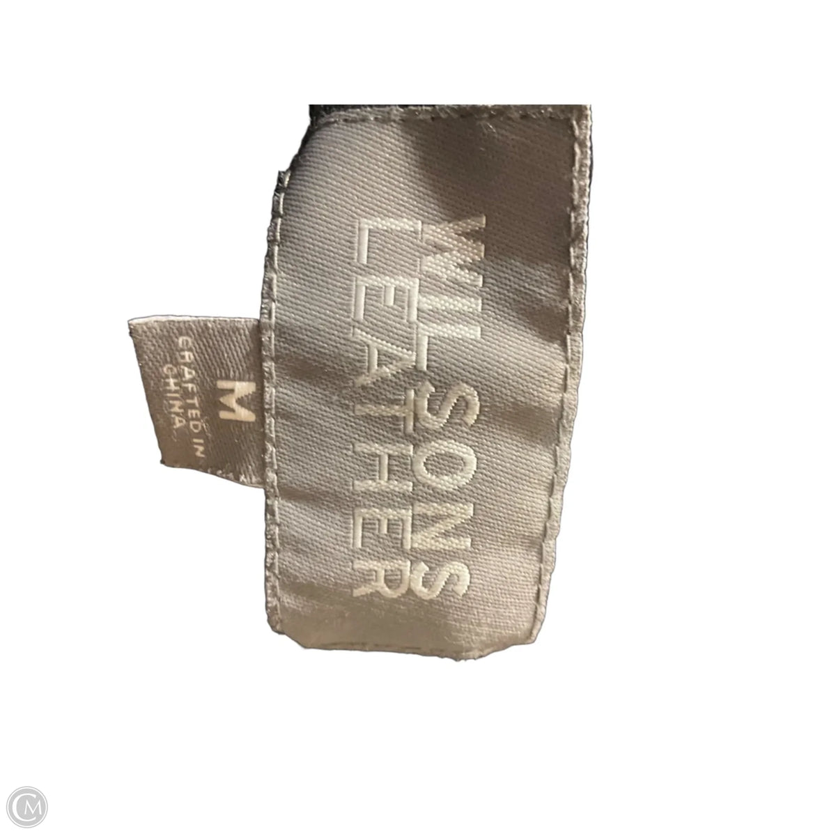 Jacket Leather By Wilsons Leather In Black, Size: M