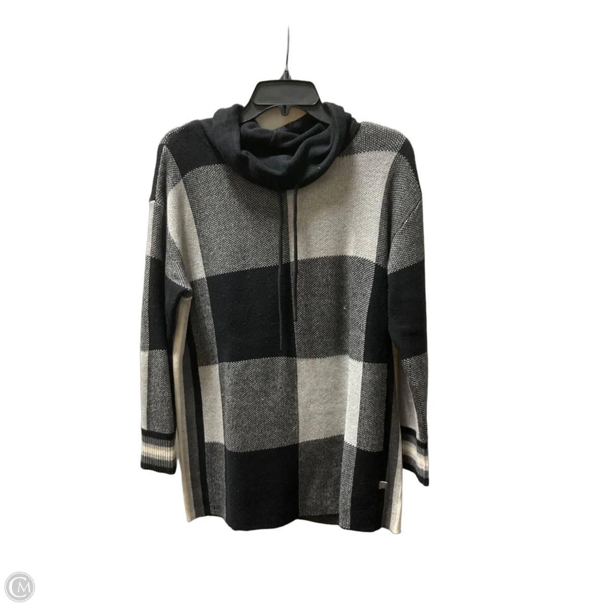 Sweater By Talbots In Black & White, Size: M