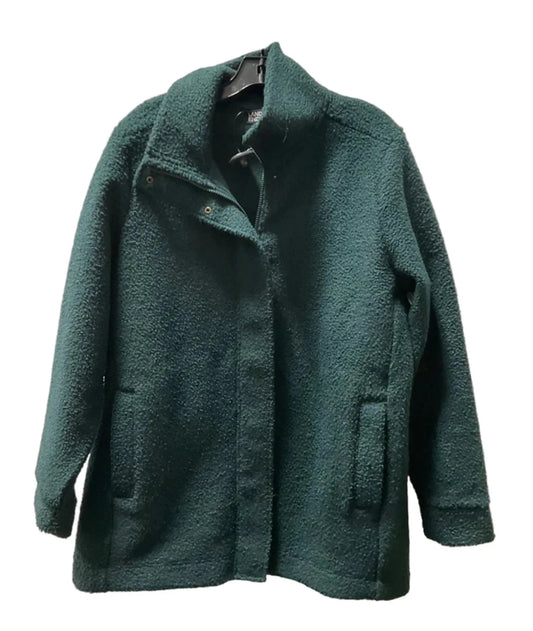Coat Faux Fur & Sherpa By Lands End In Green, Size: Xl