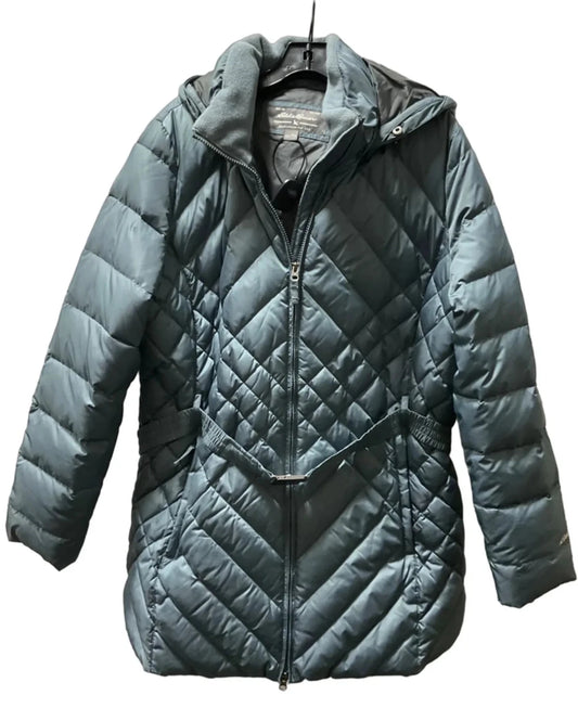Coat Puffer & Quilted By Eddie Bauer In Blue, Size: Xxl