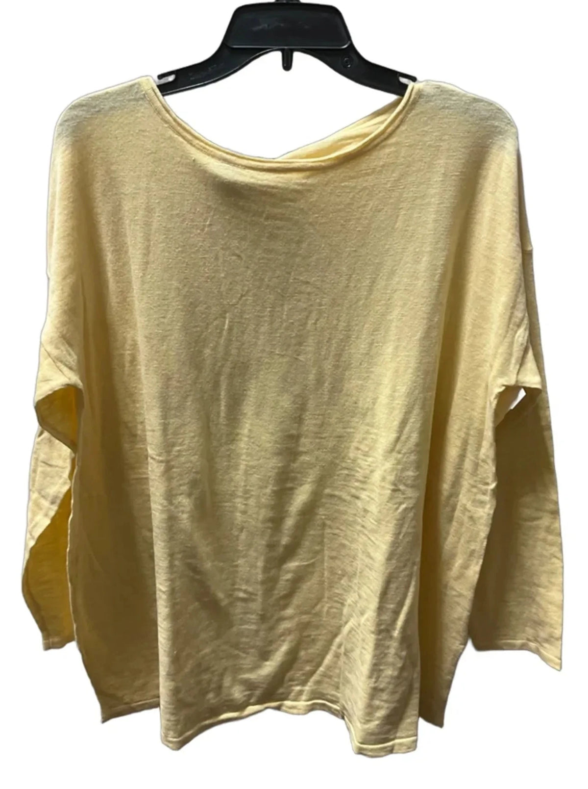 Top Long Sleeve Basic By J. Jill In Yellow, Size: 1x