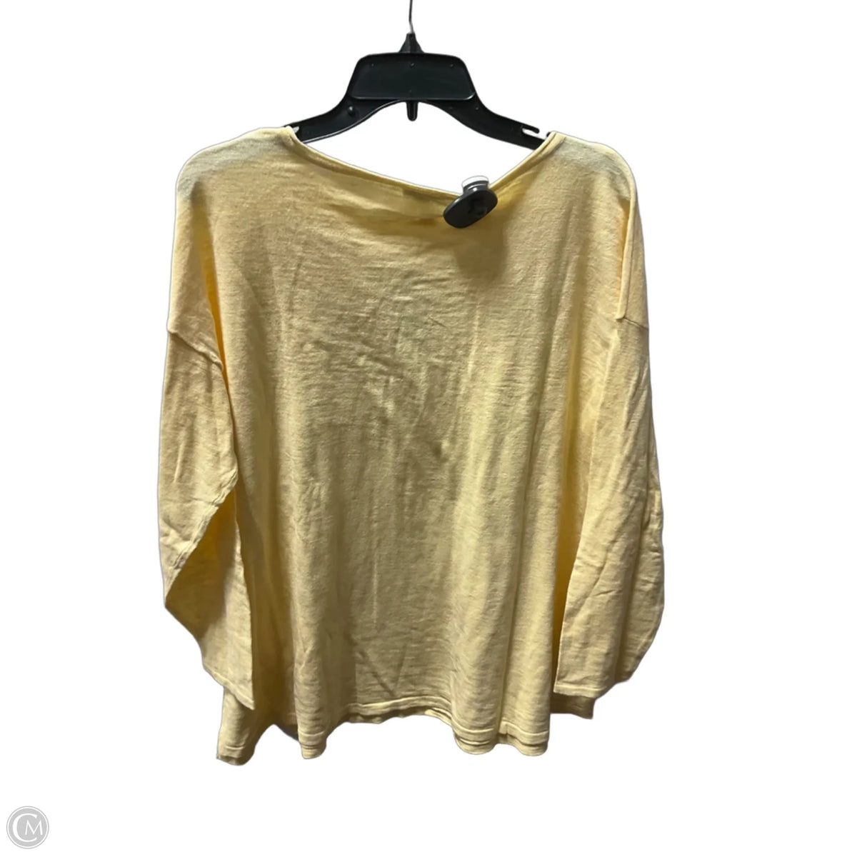 Top Long Sleeve Basic By J. Jill In Yellow, Size: 1x