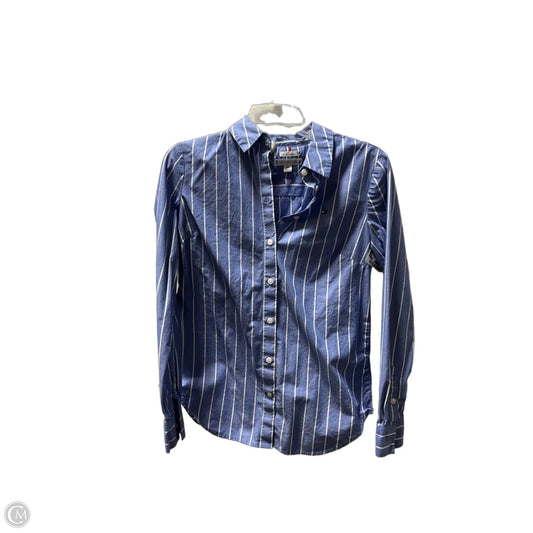 Blouse Long Sleeve By Tommy Hilfiger In Blue, Size: Xs