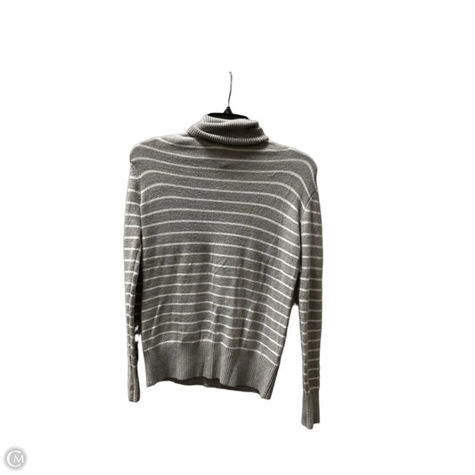 Sweater By French Connection In Grey & White, Size: L