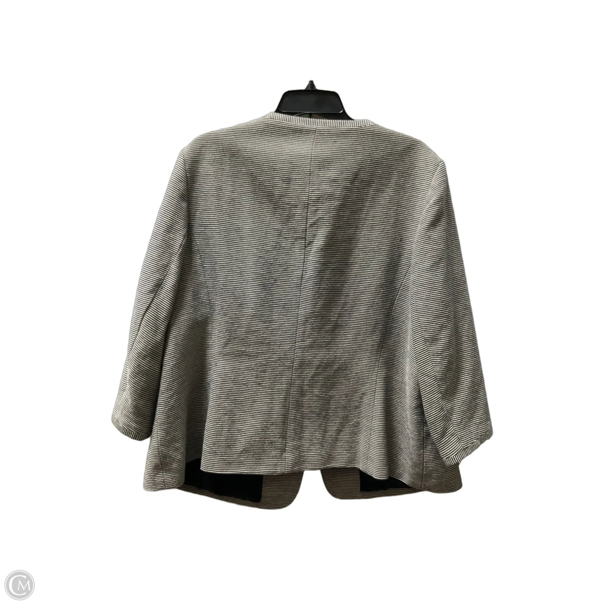 Blazer By Talbots In Blue & Cream, Size: 18