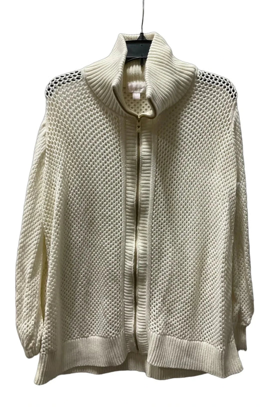 Cardigan By Belle By Kim Gravel In Cream, Size: 1x