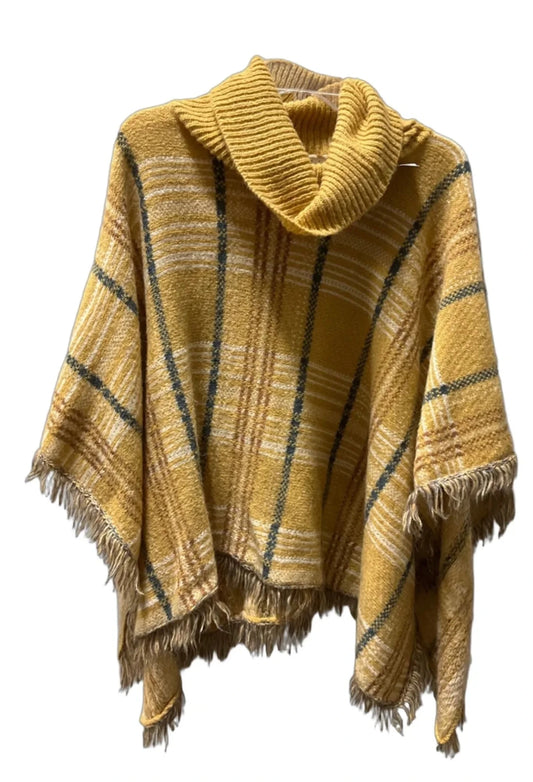 Poncho By Easel In Yellow, Size: S