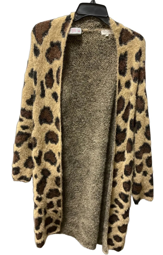 Cardigan By Sweet Lovely In Leopard Print, Size: M