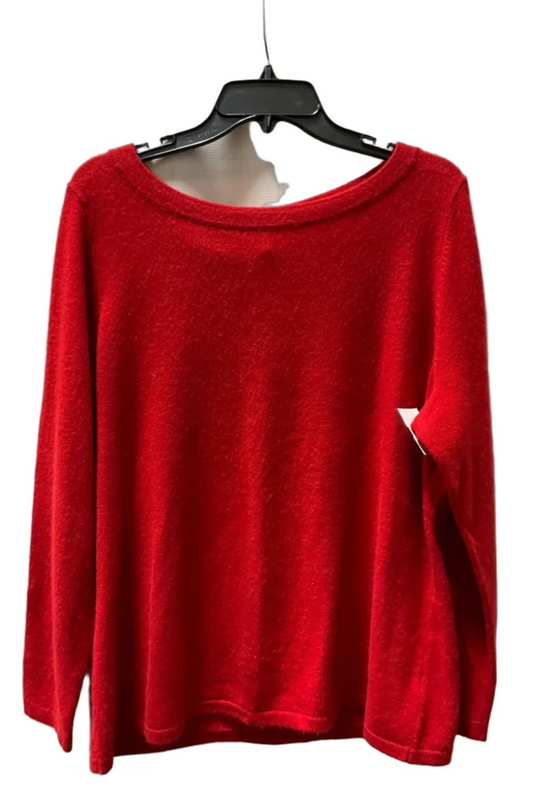 Sweater Cashmere By Talbots In Red, Size: 2x