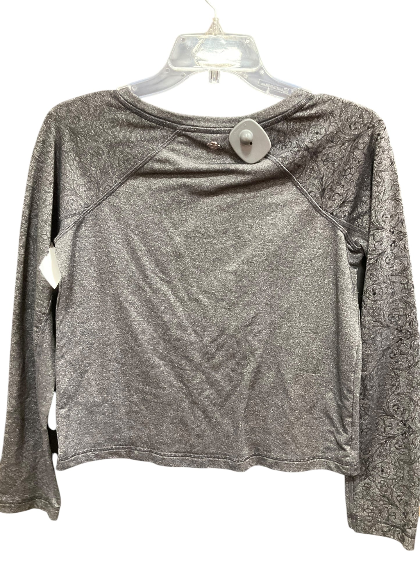 Athletic Top Long Sleeve Crewneck By 90 Degrees By Reflex In Charcoal, Size: Xs